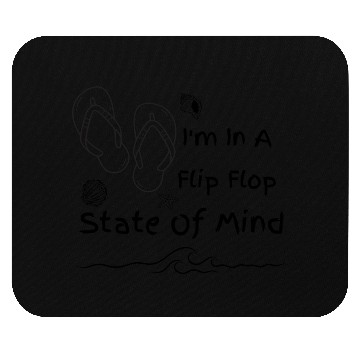 Discover Summer, Flip Flops Mouse Pads