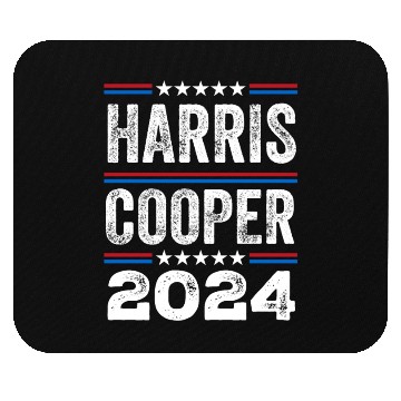 Discover Kamala Harris Cooper 2024 US Election Democrat Mouse Pads