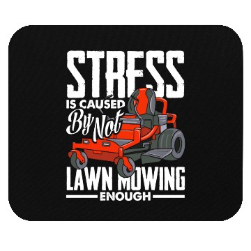 Discover Landscaper Gardener Stress Lawn Mowing Mouse Pads