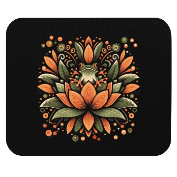 Discover Frog on Lotus Mouse Pads