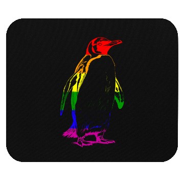 Discover Rainbow Pengu Mouse Pads