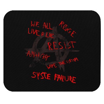 Discover Anarchy Anarchist Merch Peaceful Anarchism Mouse Pads