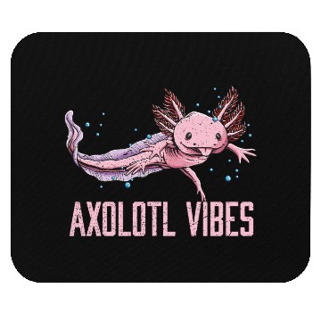 Discover Axolotl Vibes Salamander Animal Lover Amphibians P Mouse Pads