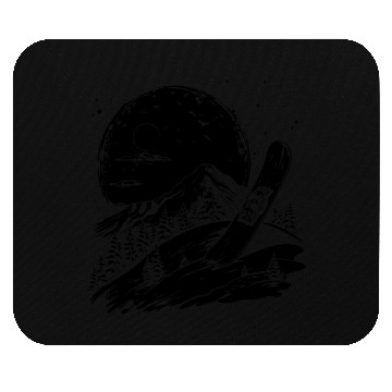 Discover Snowboarding Drawing Mouse Pads
