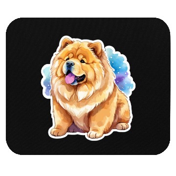 Discover Chow Chow Watercolor Mouse Pads