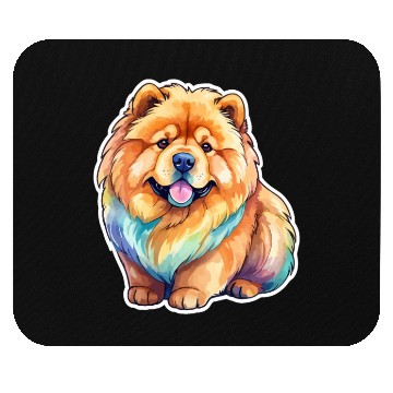 Discover Chow Chow Watercolor Mouse Pads