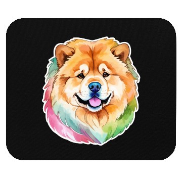 Discover Chow Chow Watercolor Mouse Pads