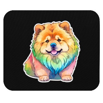 Discover Chow Chow Watercolor Mouse Pads