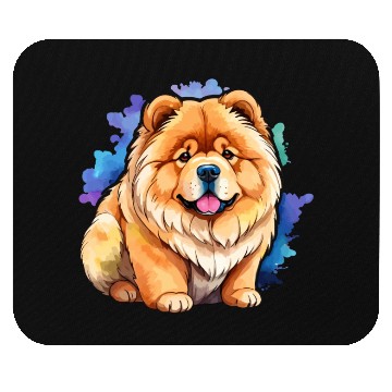 Discover Chow Chow Watercolor Mouse Pads
