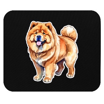 Discover Chow Chow Watercolor Mouse Pads