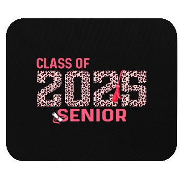 Discover Class of 2025 Senior Leopard Print Graduation 2025 Mouse Pads