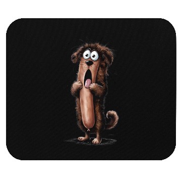 Discover Whimsical Sausage Surprise Mouse Pads