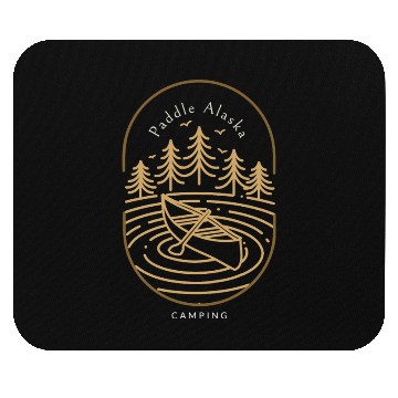 Discover Paddle Alaska camping. Mouse Pads