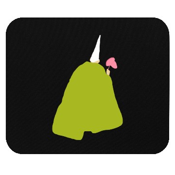 Discover Crawly Gnome Tiny Green Wizard, Funny Green Gnome Mouse Pads