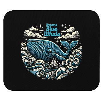 Discover Amazing Blue Whale Mouse Pads