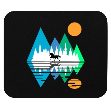 Discover GEOMETRIC MOUNTAIN HORSE Mouse Pads