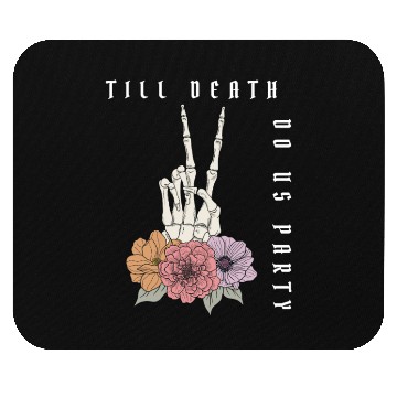 Discover Funny Bachelorette Party Til Death Do Us Party Mouse Pads