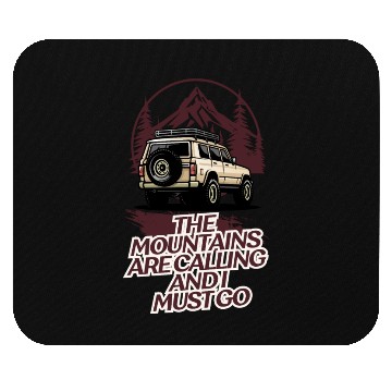 Discover the mountains are calling and i must go Mouse Pads