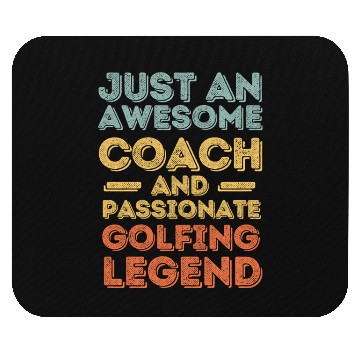 Discover Coach Golfing legend retro Mouse Pads