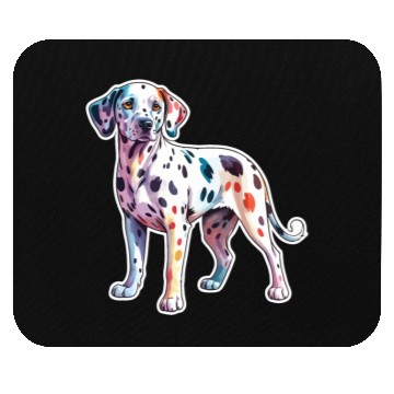 Discover Dalmatian Dog Watercolor Mouse Pads