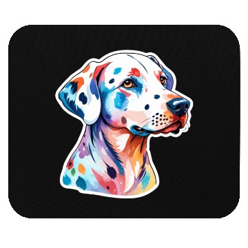 Discover Dalmatian Dog Watercolor Mouse Pads