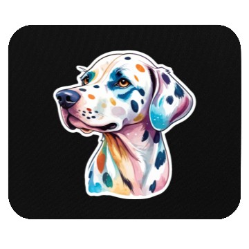 Discover Dalmatian Dog Watercolor Mouse Pads