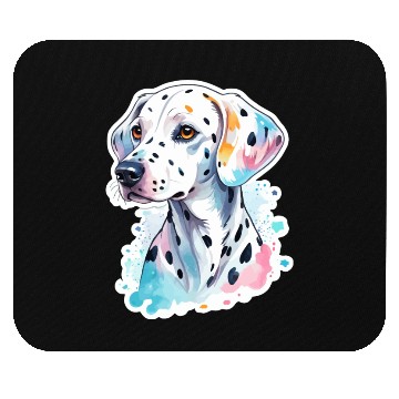 Discover Dalmatian Dog Watercolor Mouse Pads