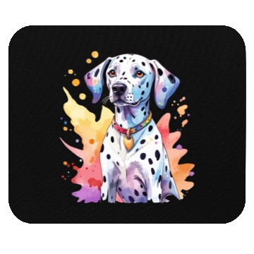Discover Dalmatian Dog Watercolor Mouse Pads