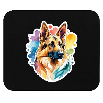 Discover German Shepherd Watercolor Mouse Pads