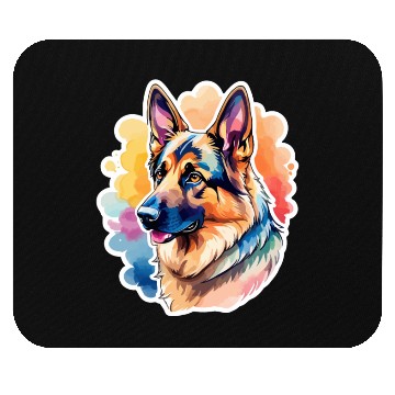 Discover German Shepherd Watercolor Mouse Pads