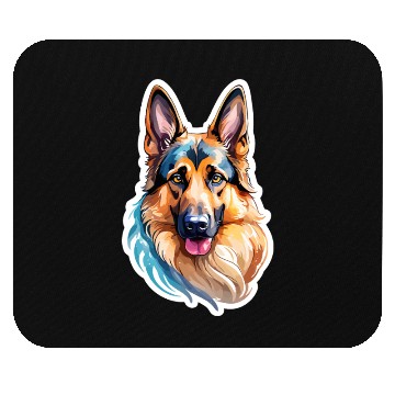 Discover German Shepherd Watercolor Mouse Pads