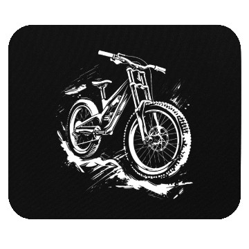 Discover Mountain Biker Drawing Mouse Pads