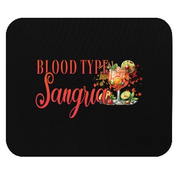 Discover Cocktail Bartender Blood Type Sangria Mouse Pads