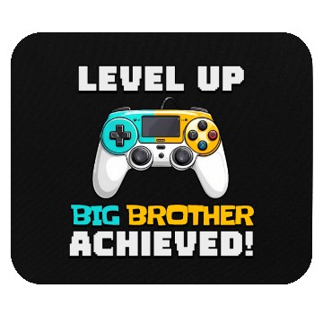 Discover Funny Big Brother Level Up Mouse Pads