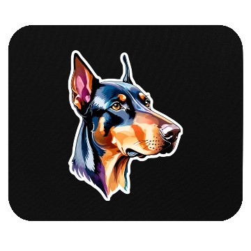 Discover Dobermann Watercolor Mouse Pads