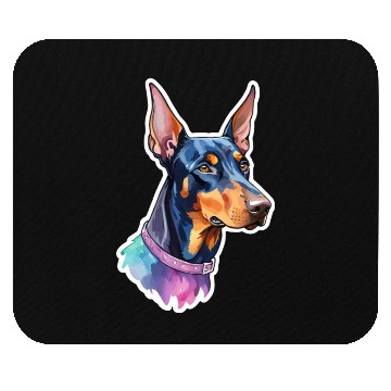 Discover Dobermann Watercolor Mouse Pads