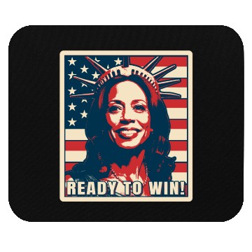 Discover Kamala Harris, Election 2024, Ready To Win Mouse Pads