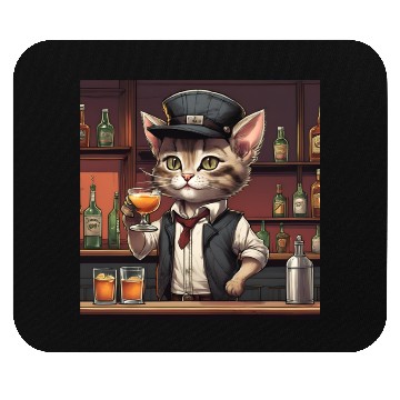 Discover bartender kitty Mouse Pads