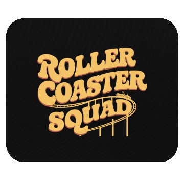 Discover Roller Coaster Squad Fun Thrill Ride Team Mouse Pads
