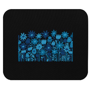 Discover Blue Wildflowers Mouse Pads