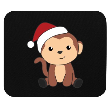 Discover Monkey Christmas Snow Winter Animals Monkeys Mouse Pads
