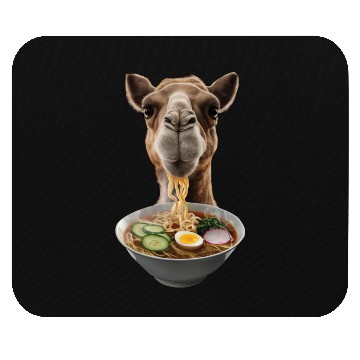 Discover Camel Eating Ramen Realistic Mouse Pads