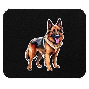 Discover Belgian Shepherd Watercolor Mouse Pads