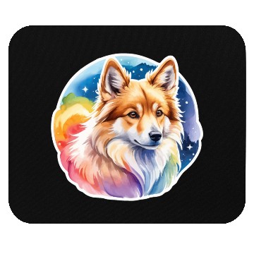 Discover Icelandic Sheepdog Watercolor Mouse Pads