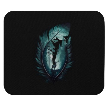 Discover Forest Feather Mouse Pads