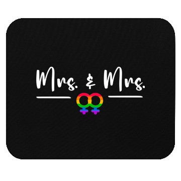 Discover Gay Lesbian LGBT Wedding for Mr and Mrs Honeymoon Mouse Pads