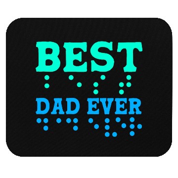 Discover Braille Blind Awareness Best Dad Ever Mouse Pads