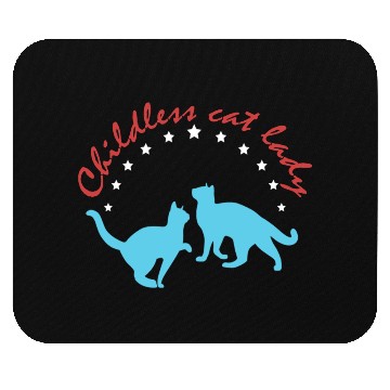 Discover Vintage And Retro Funny Childless Cat Lady Mouse Pads