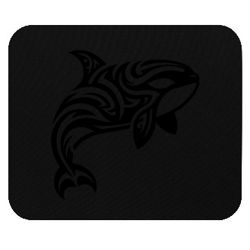 Discover Orca T Tattoo Style Jumps Out Of The Water Mouse Pads