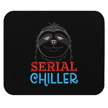 Discover Serial Chiller Funny Sloth Embrodery Effect Mouse Pads